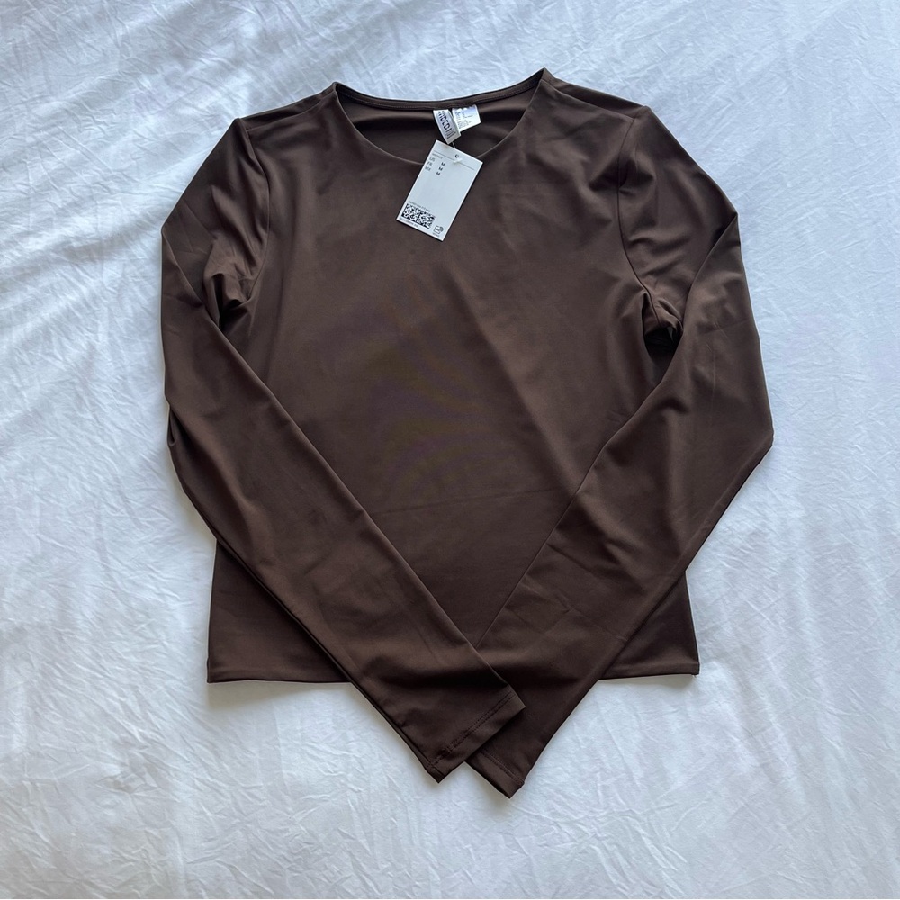 H&M | Brown Long Sleeve Top